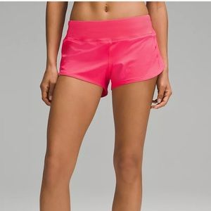 Lululemon Speed Up Low-Rise Lined Short 2.5" size 4